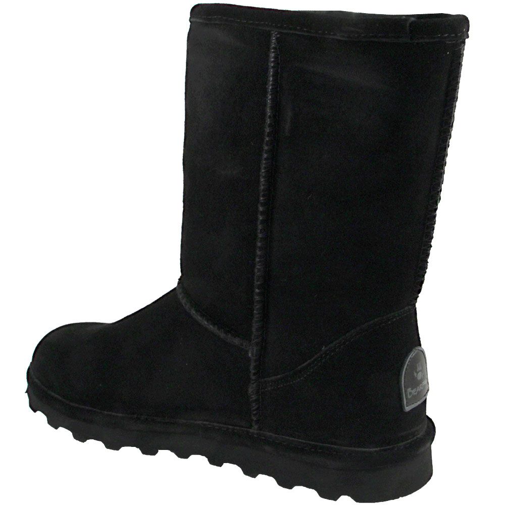 Bearpaw Elle Short Winter Boots - Womens Black Back View