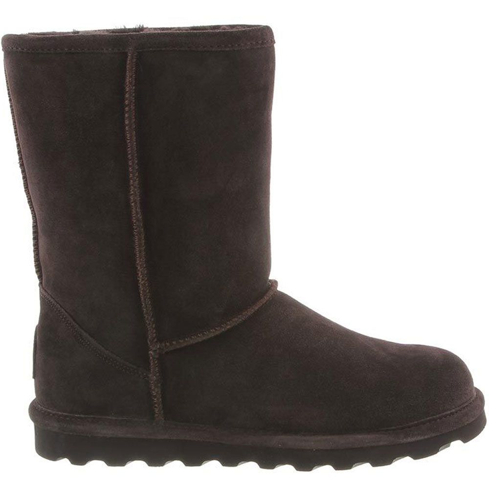 Bearpaw Elle Short Winter Boots - Womens Chocolate Side View
