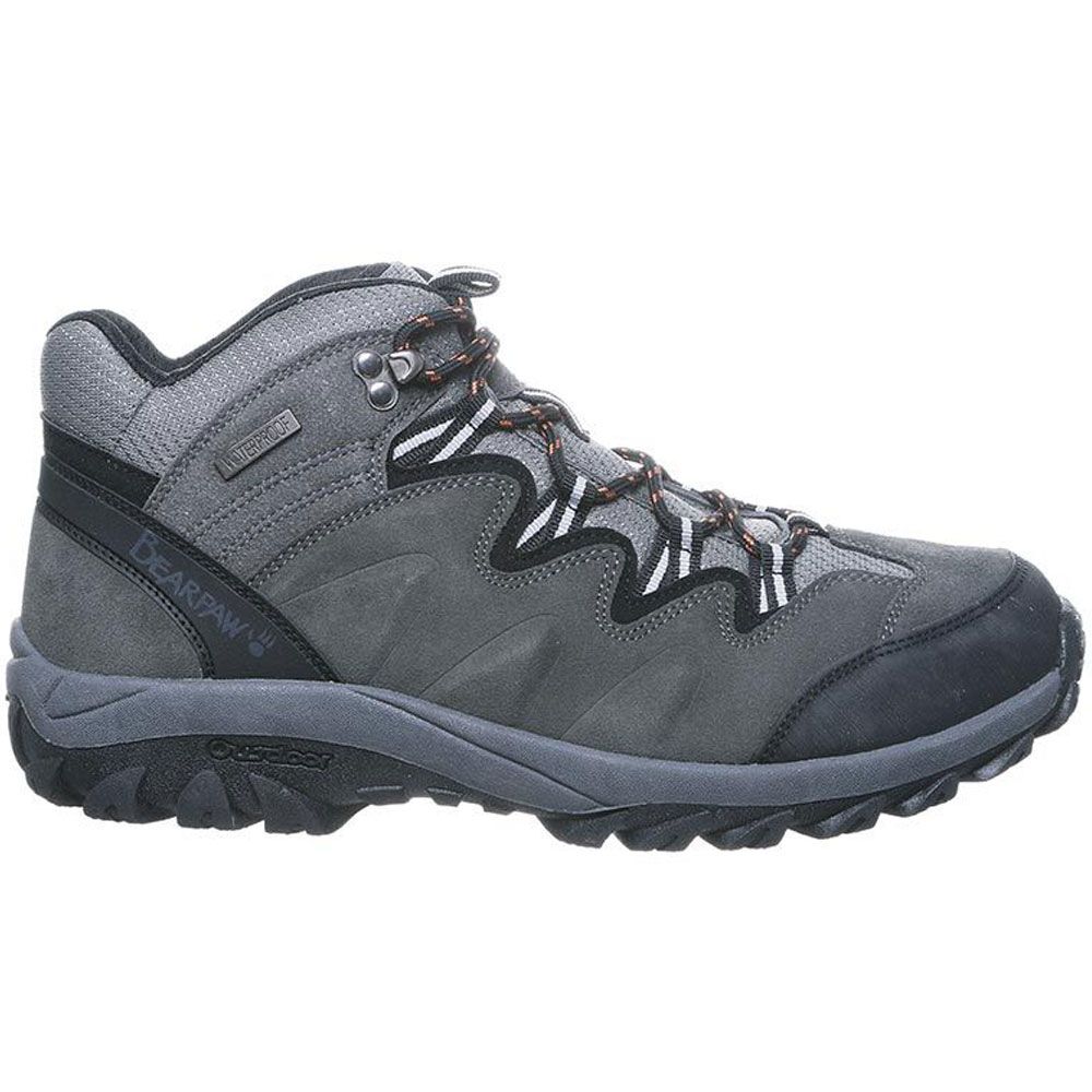 Bearpaw Lars Hiking Boots - Mens Charcoal Melon Side View