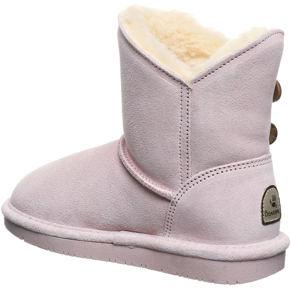 Bearpaw Rosaline Comfort Winter Boots - Girls Pink Back View