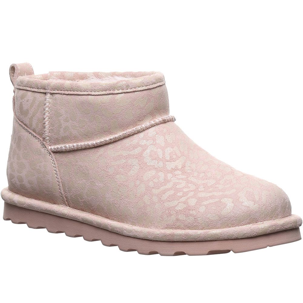 Bearpaw Shorty Exotic Winter Boots - Womens Pink Glitter
