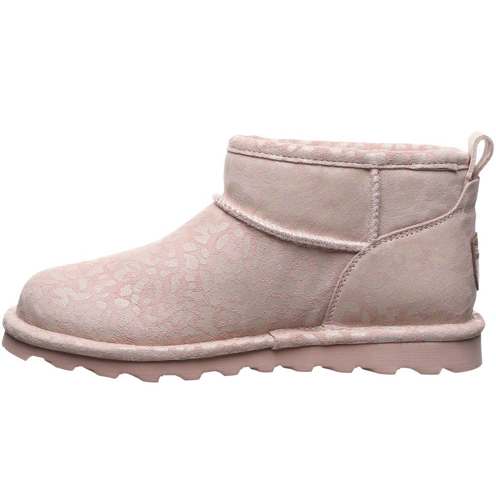 Bearpaw Shorty Exotic Winter Boots - Womens Pink Glitter Back View