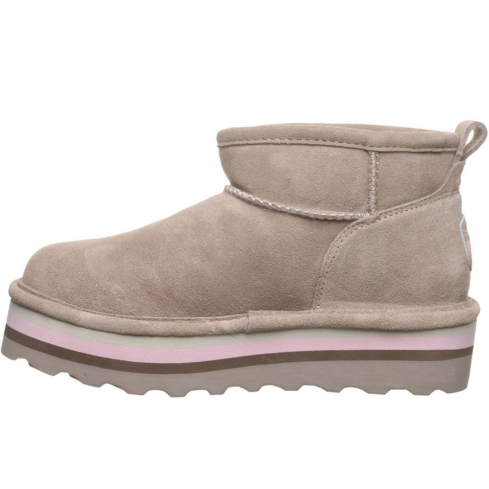 Bearpaw Retro Shorty Casual Boots - Womens Stone Back View
