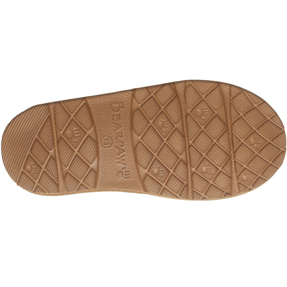 Bearpaw Tabitha Youth Slippers - Boys | Girls Iced Coffee Sole View