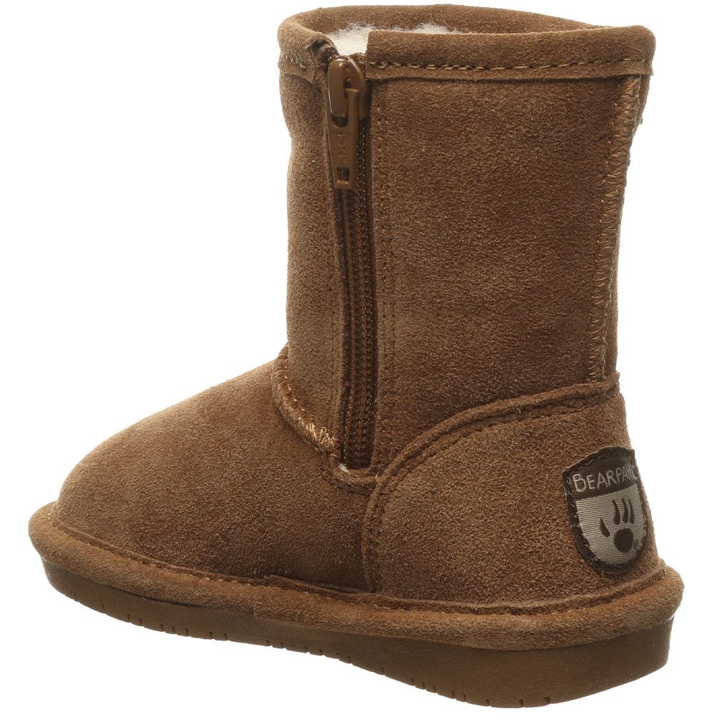 Bearpaw Emma Zipper Winter Boots - Baby Toddler Hickory Back View