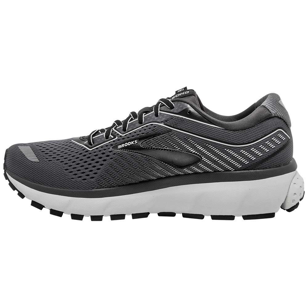 Brooks Ghost 12 Running Shoes - Mens Grey Back View