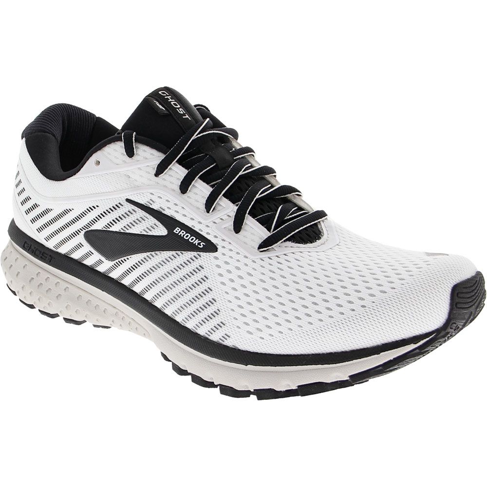 Brooks Ghost 12 Running Shoes - Mens White Grey