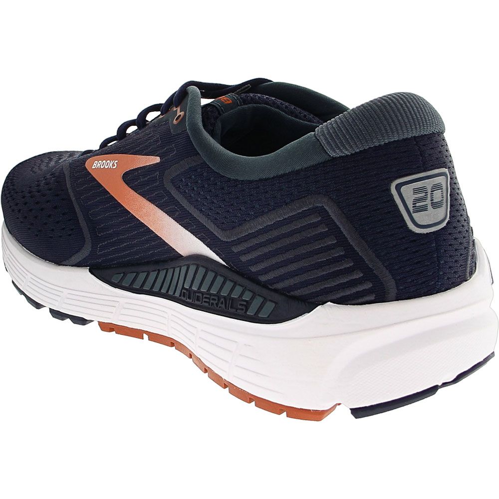 Brooks Beast 20 Running Shoes - Mens Peacoat Midnight Red Back View