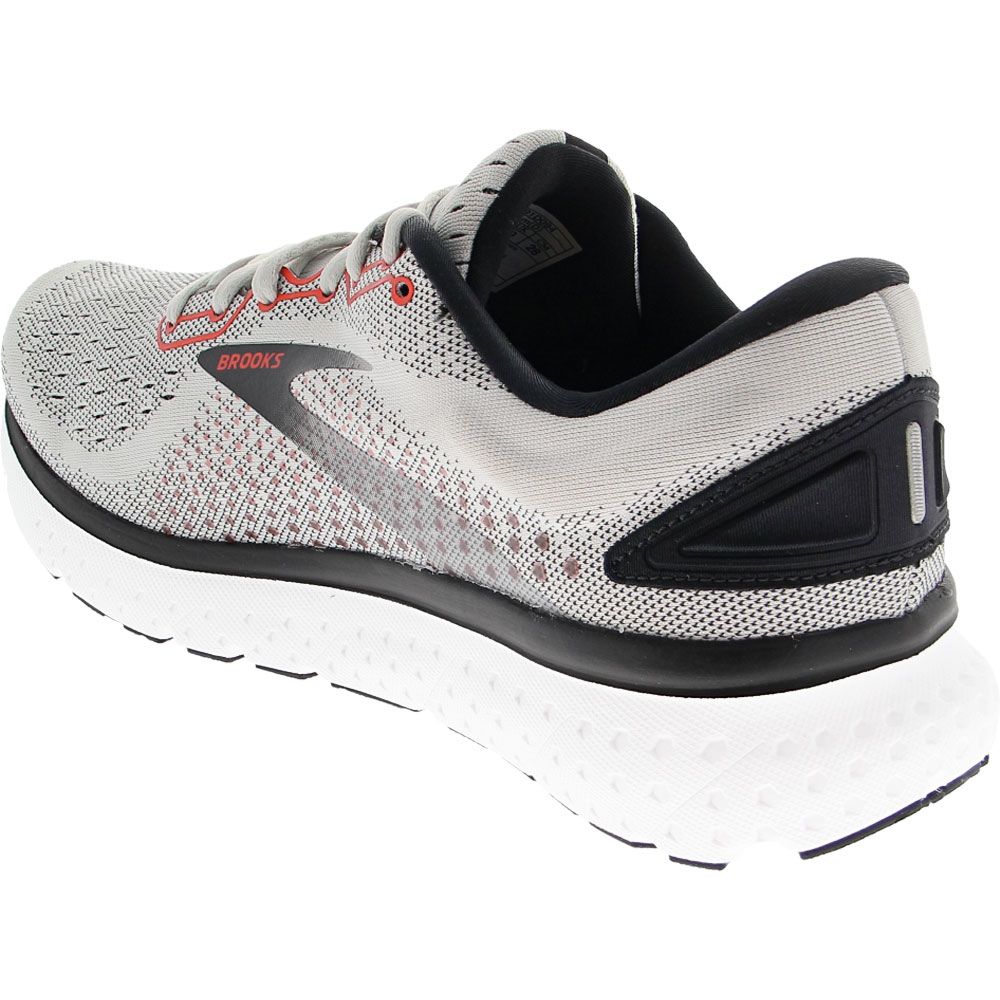 Brooks Glycerin 18 Running Shoes - Mens Grey Black Back View