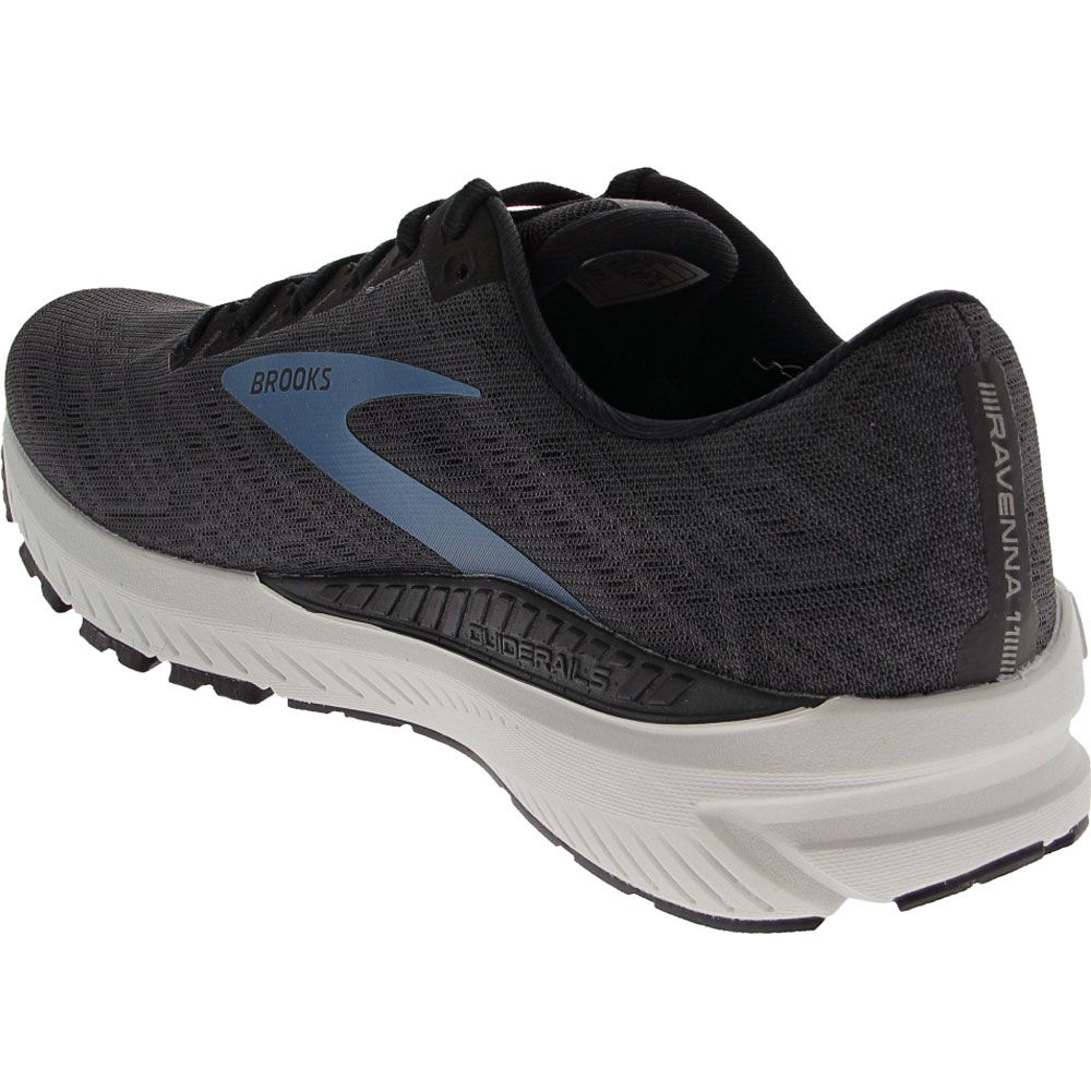 Brooks Ravenna 11 Running Shoes - Mens Black Blue Back View