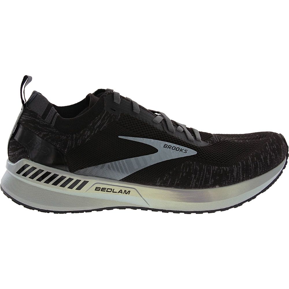 Brooks Bedlam 3 Trail Running Shoes - Mens Black White Side View