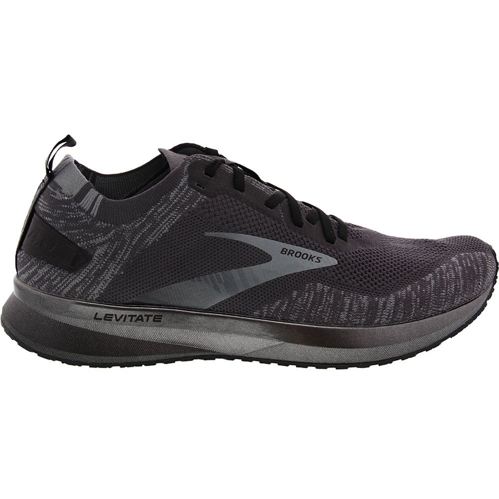 Brooks Levitate 4 Running Shoes - Mens Blackened Pearl Side View