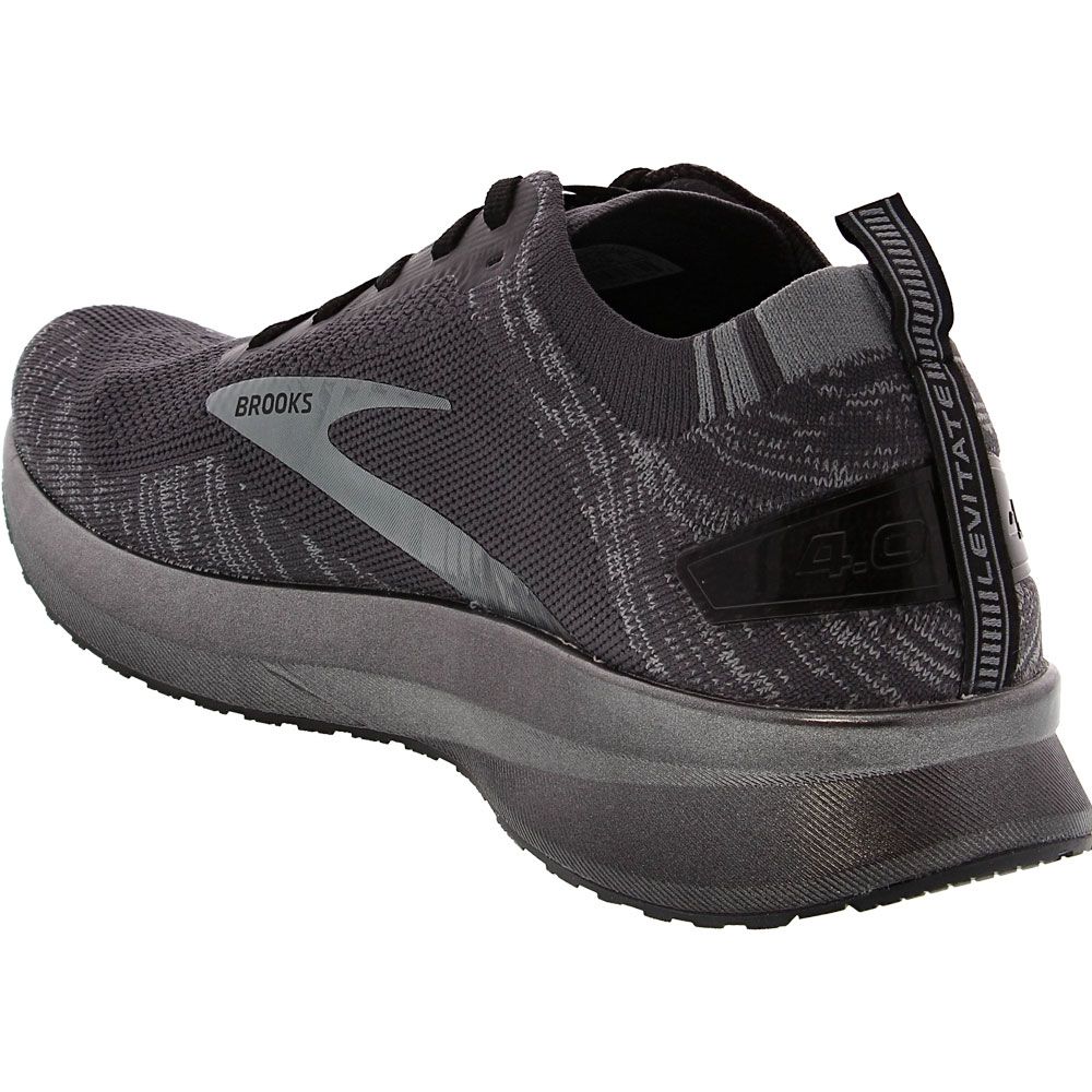 Brooks Levitate 4 Running Shoes - Mens Blackened Pearl Back View
