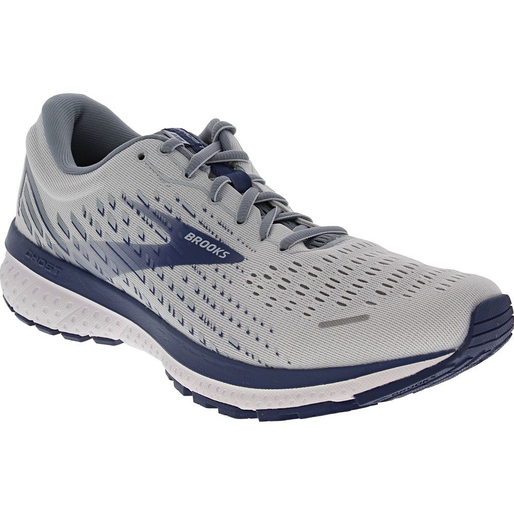 Brooks Ghost 13 Running Shoes - Mens White Grey