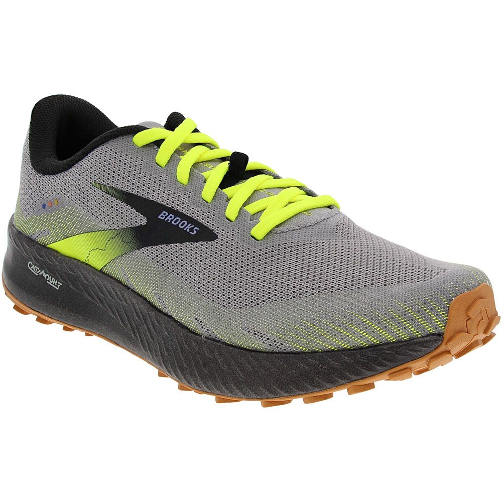 Brooks Catamount Trail Running Shoes - Mens Grey Night