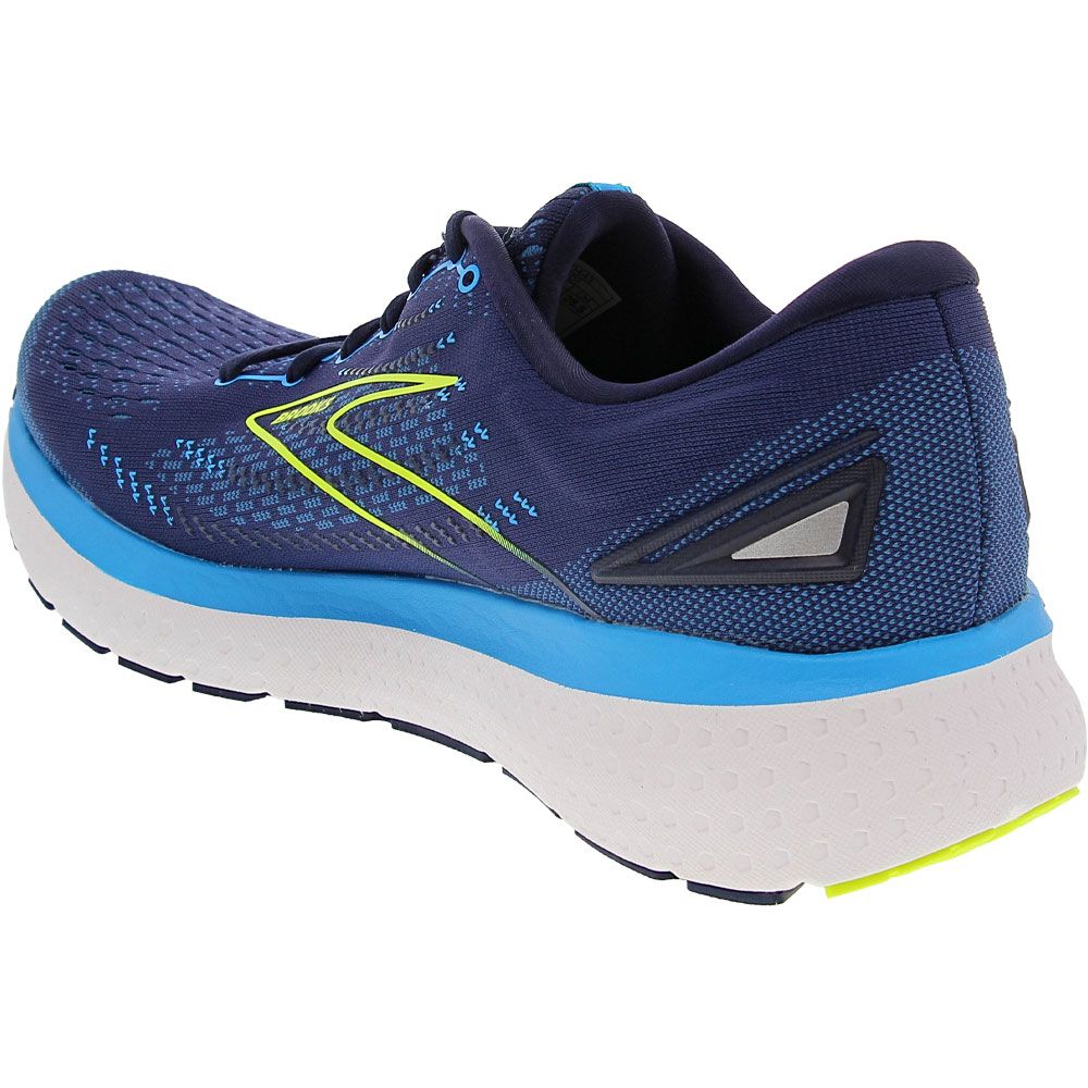 Brooks Glycerin 19 Running Shoes - Mens Navy Blue Back View