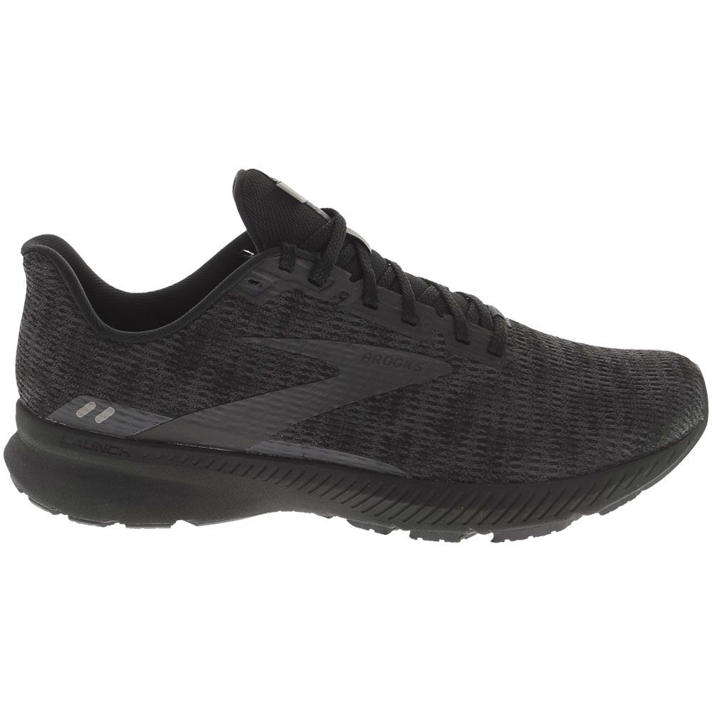 Brooks Launch 8 Running Shoes - Mens Black Ebony Side View
