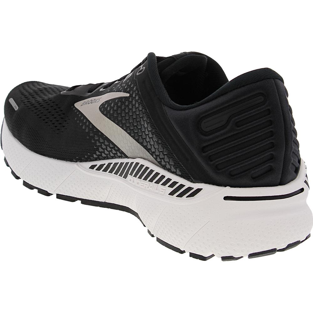 Brooks Adrenaline GTS 22 Running Shoes - Mens Black Silver Back View
