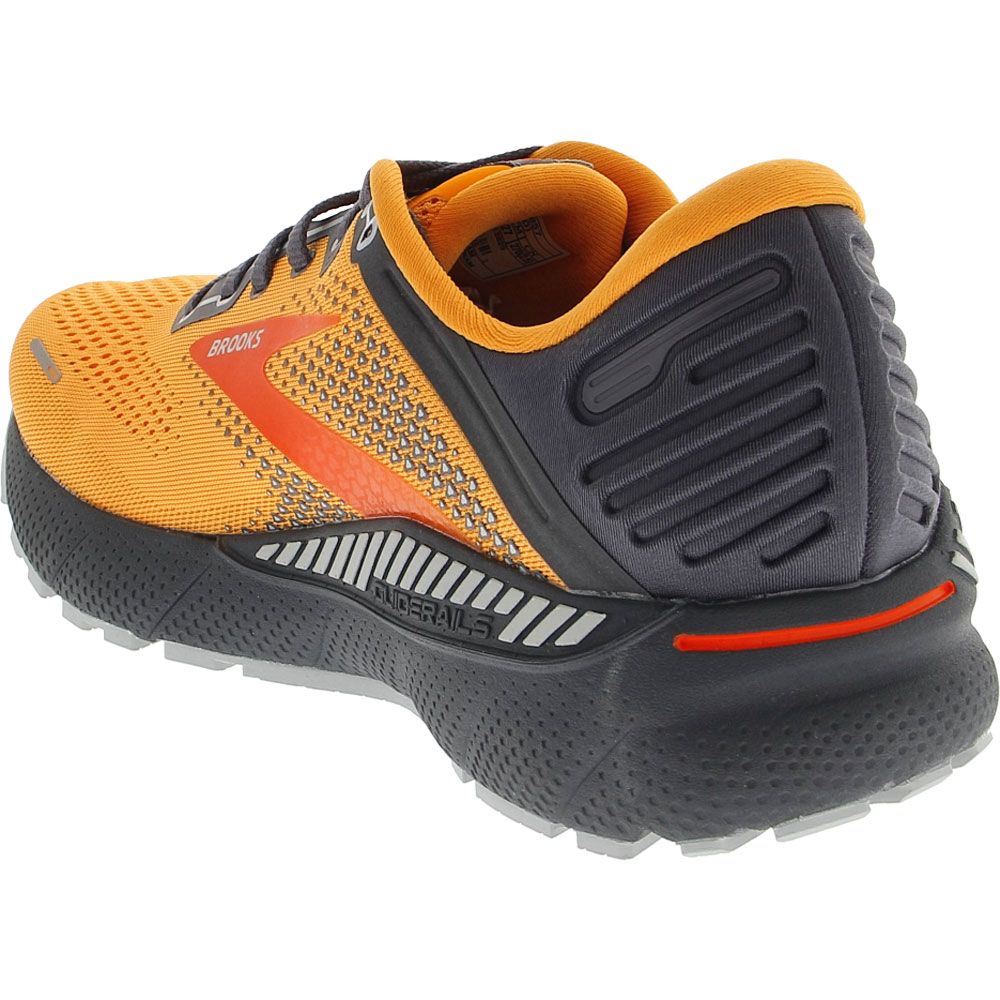 Brooks Adrenaline GTS 22 Running Shoes - Mens Orange Pearl Back View
