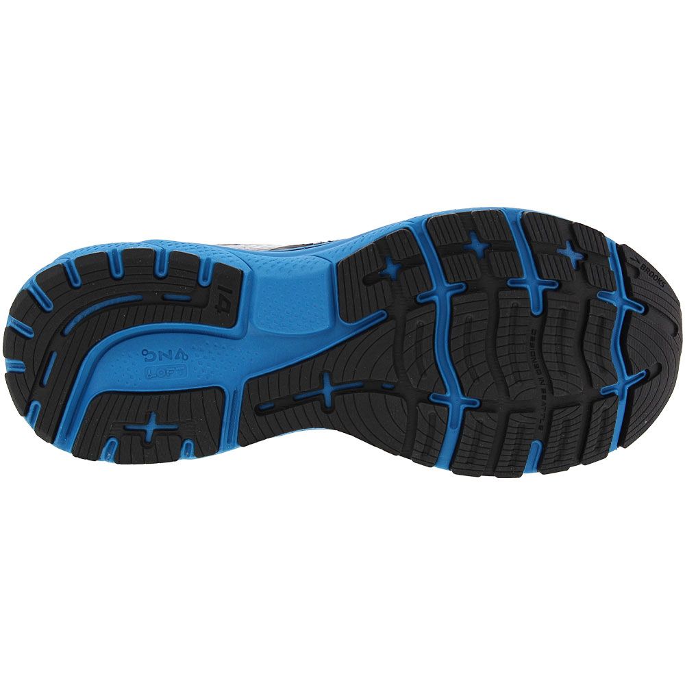 Brooks Ghost 14 Running Shoes - Mens Black Blue Sole View