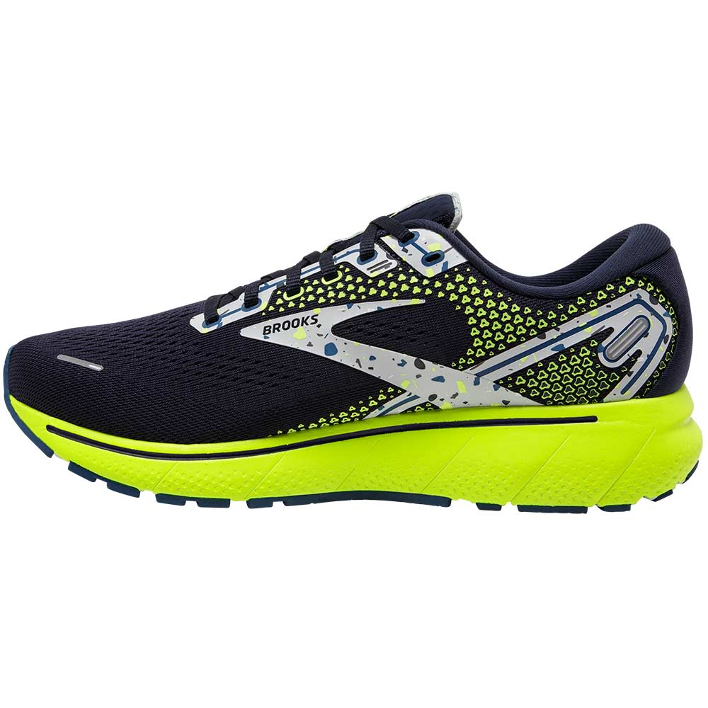 Brooks Ghost 14 Running Shoes - Mens Navy Nightlife Back View