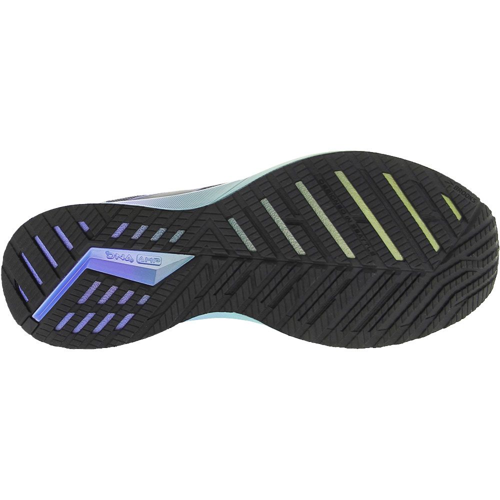 Brooks Levitate Stealthfit 5 Running Shoes - Mens Ebony Gecko Blue Sole View