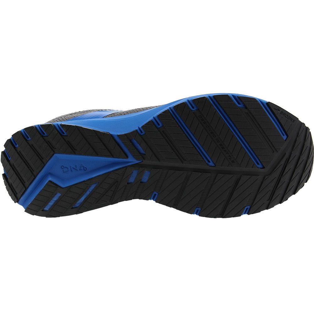 Brooks Revel 5 Running Shoes - Mens Black Grey Blue Sole View
