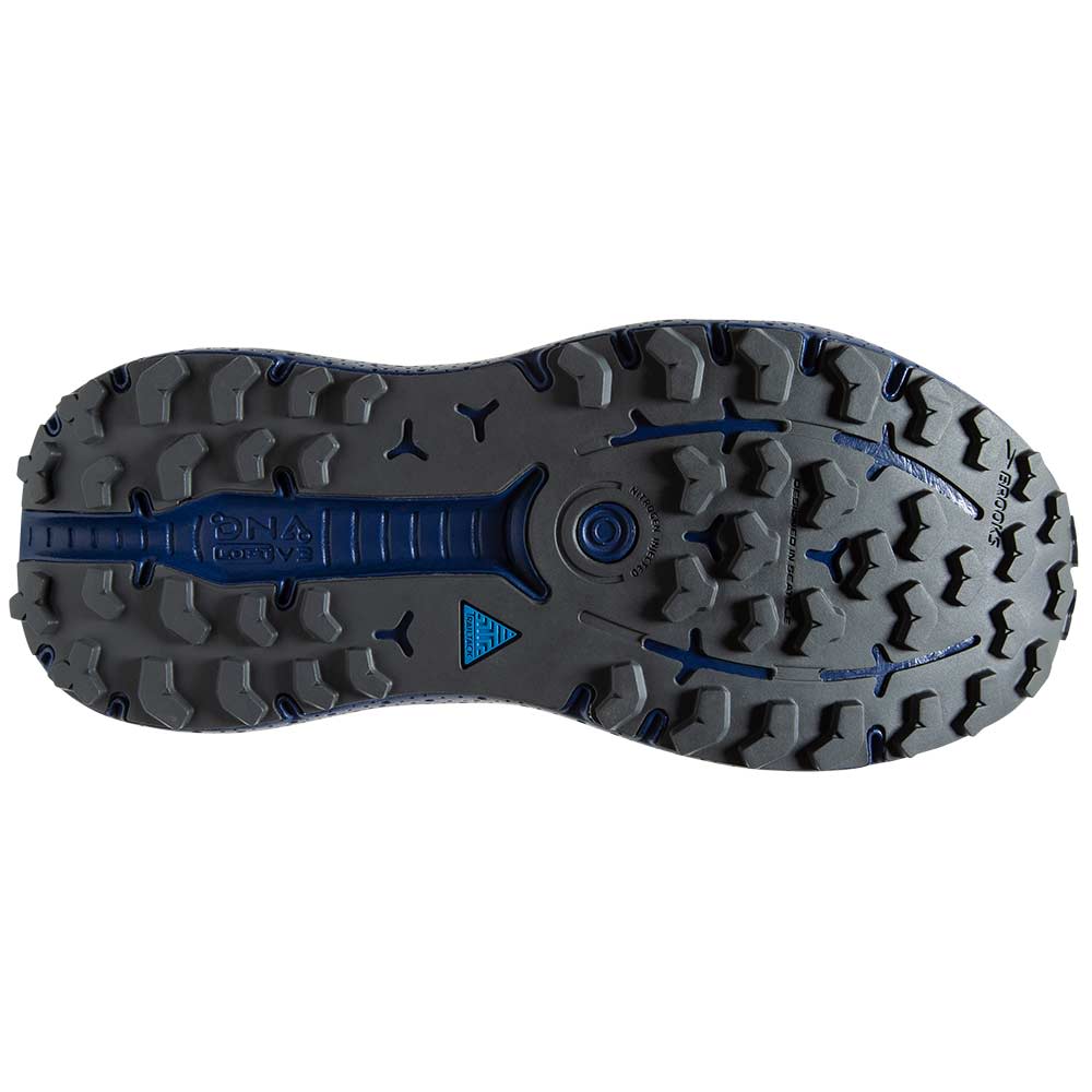 Brooks Caldera 6 Trail Running Shoes - Mens Oyster Blue Depths Pearl Sole View