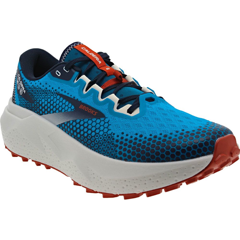 Brooks Caldera 6 Trail Running Shoes - Mens Peacoat Atomic Blue Rooibos