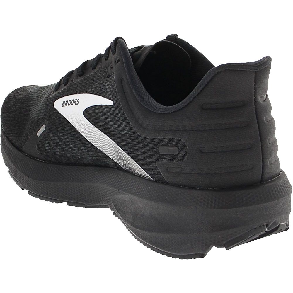 Brooks Launch 9 Running Shoes - Mens Black White Back View