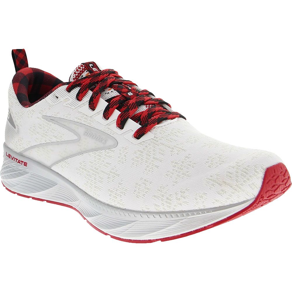 Brooks Levitate 6 Running Shoes - Mens White Red Silver