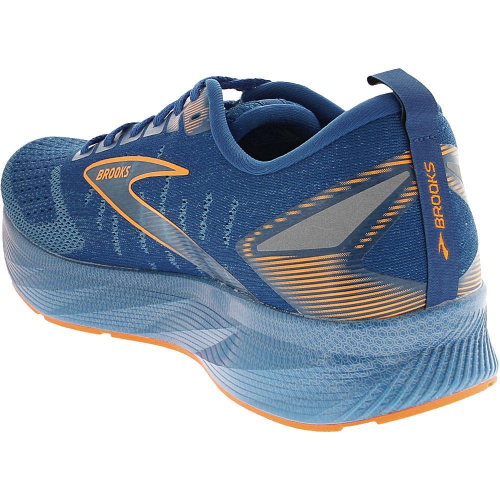 Brooks Levitate 6 Running Shoes - Mens Classic Blue Orange Back View