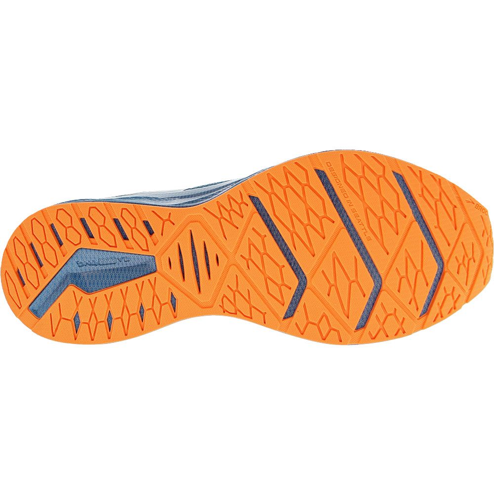 Brooks Levitate 6 Running Shoes - Mens Classic Blue Orange Sole View