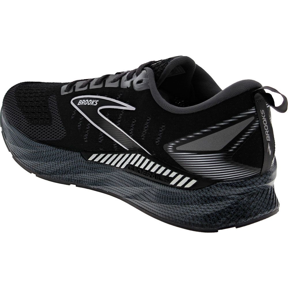 Brooks Levitate GTS 6 Running Shoes - Mens Blackened Pearl Ebony White Back View