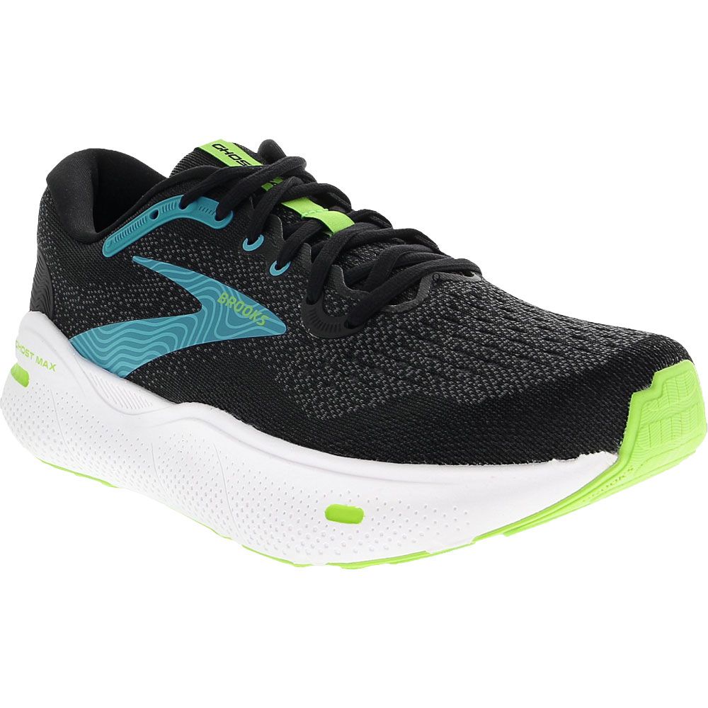Brooks Ghost Max Running Shoes - Mens Black Atomic Blue