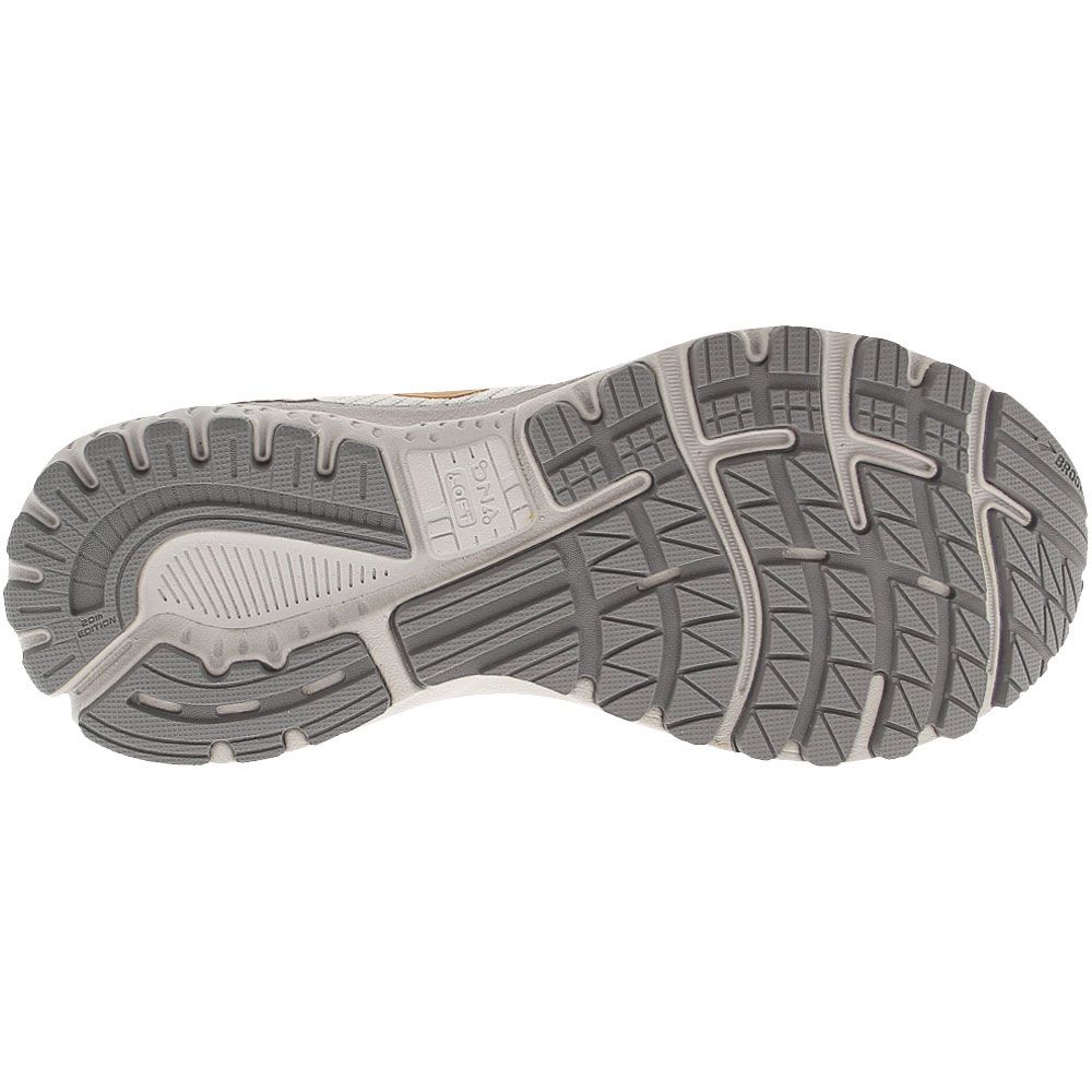 Brooks Adrenaline GTS 20 Running Shoes - Womens White Gold Sole View