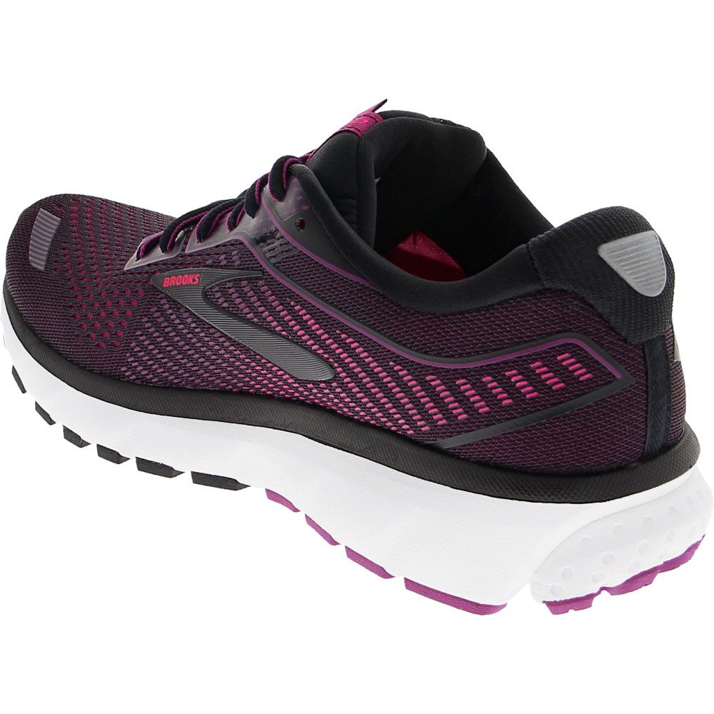 Brooks Ghost 12 Running Shoes - Womens Black Holly Back View