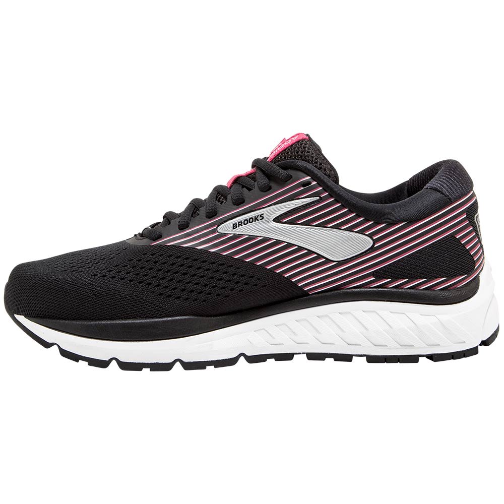 Brooks Addiction 14 Running Shoes - Womens Black Pink Back View