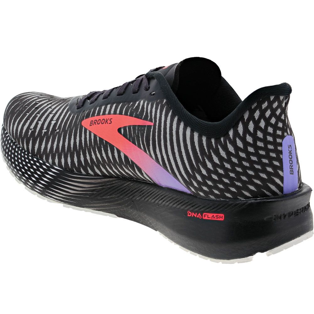 Brooks Hyperion Tempo Running Shoes - Womens Black Coral Purple Back View