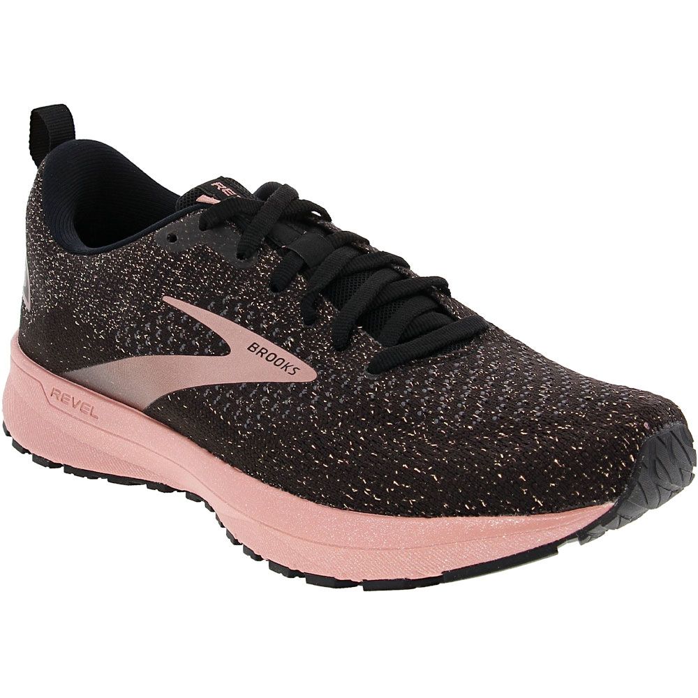 Brooks Revel 4 Running Shoes - Womens Black Pink