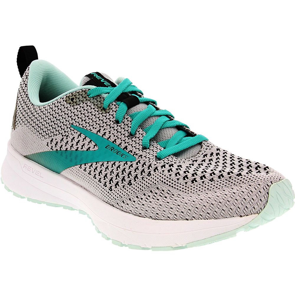 Brooks Revel 4 Running Shoes - Womens Grey Aqua