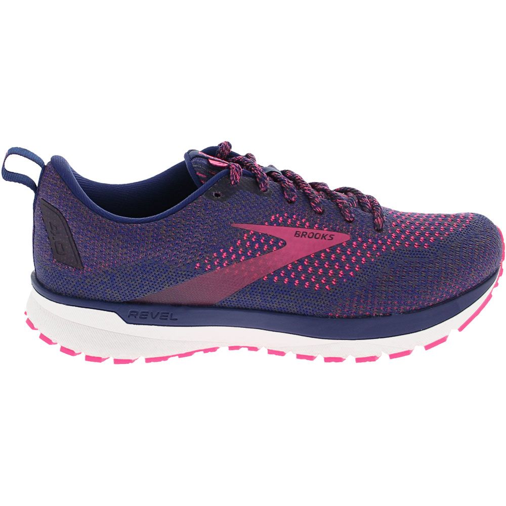 Brooks Revel 4 Running Shoes - Womens Blue Side View