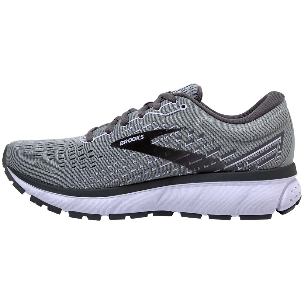 Brooks Ghost 13 Running Shoes - Womens Grey Pearl Back View