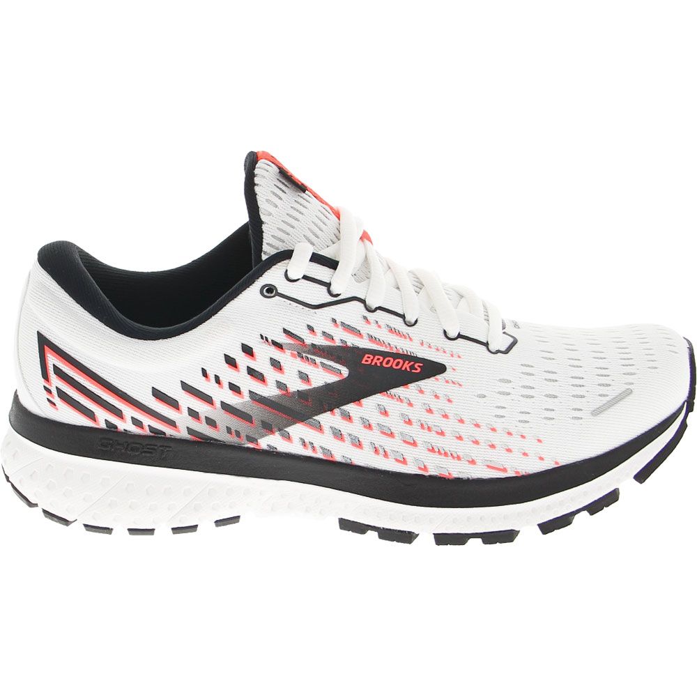 Brooks Ghost 13 Running Shoes - Womens White Pink