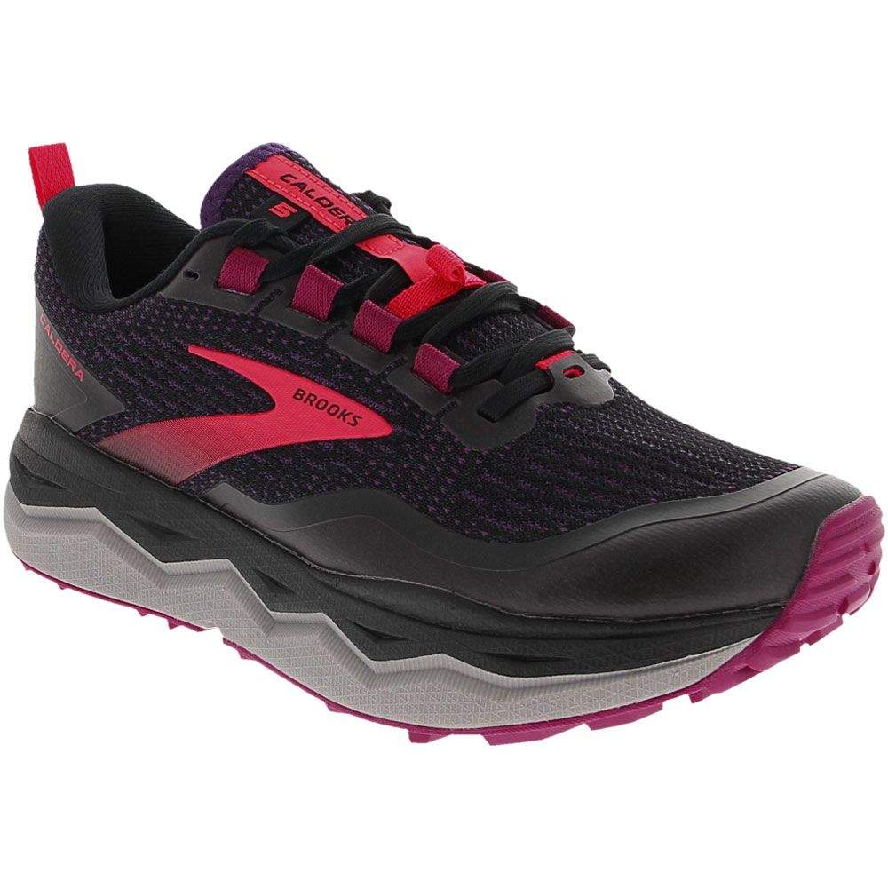 Brooks Caldera 5 Trail Running Shoes - Womens Black Fuschia