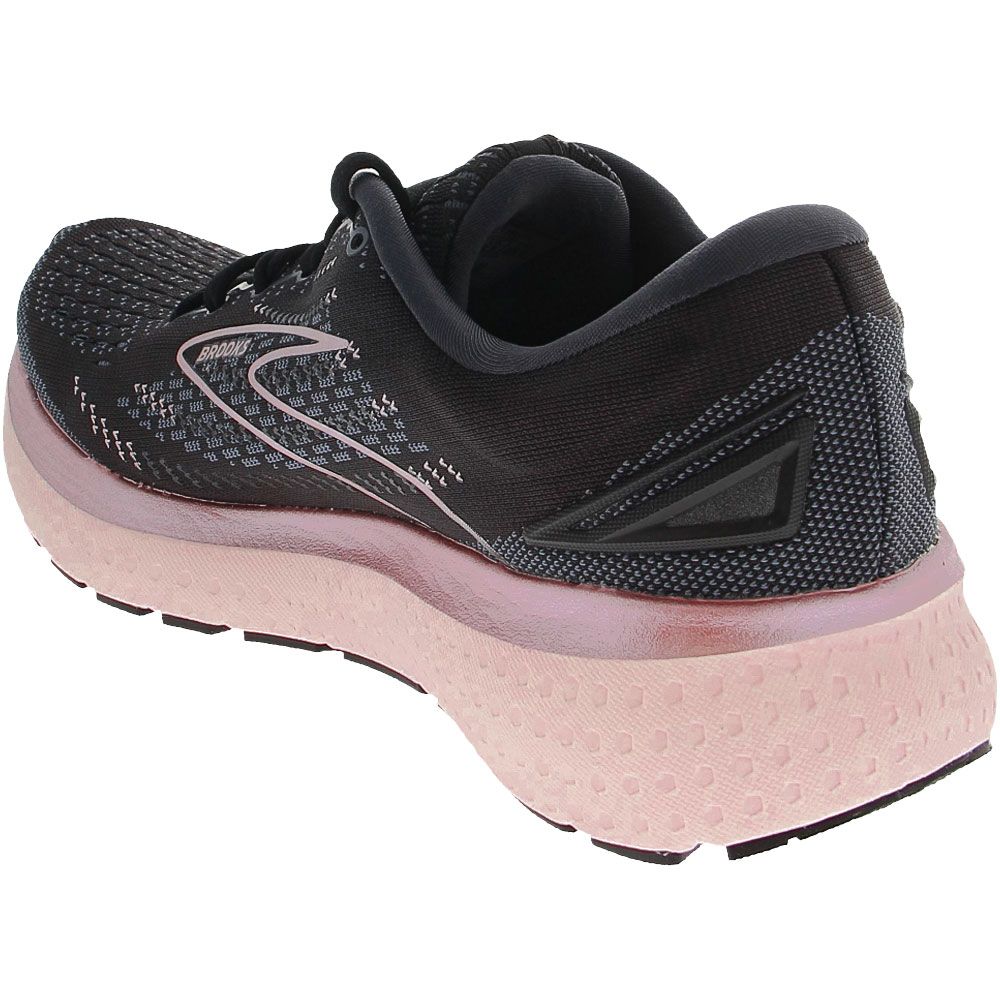 Brooks Glycerin 19 Running Shoes - Womens Black Ombre Metallic Back View