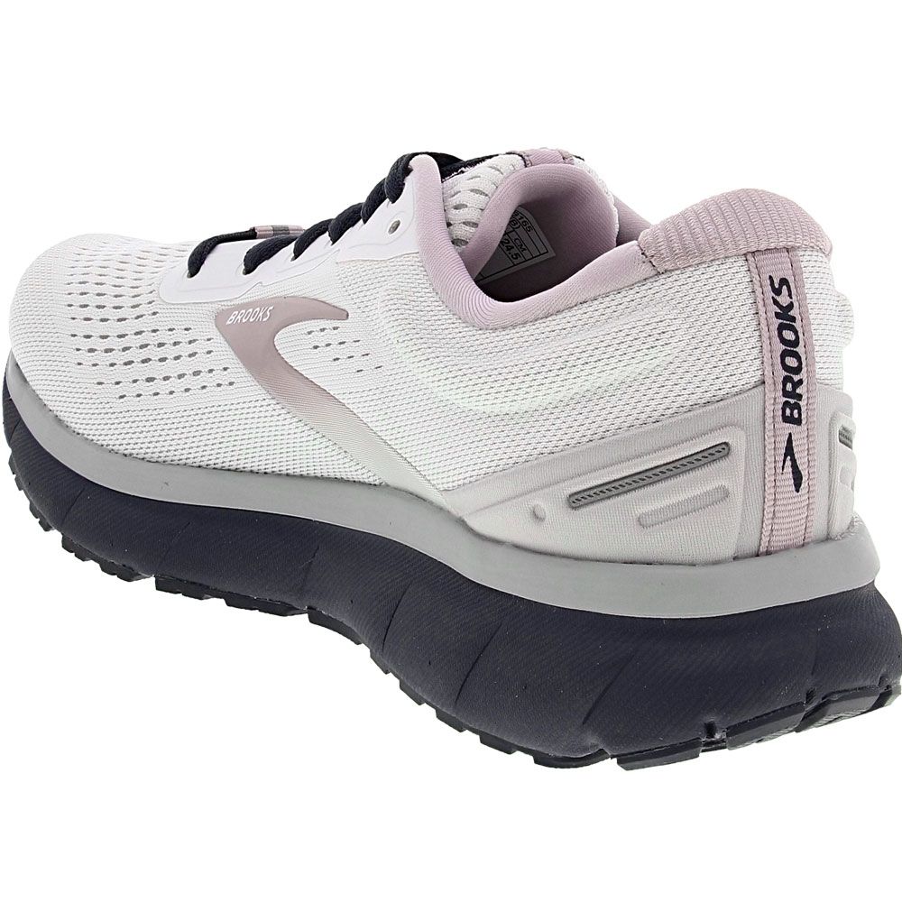 Brooks Trace Running Shoes - Womens White Grey Back View