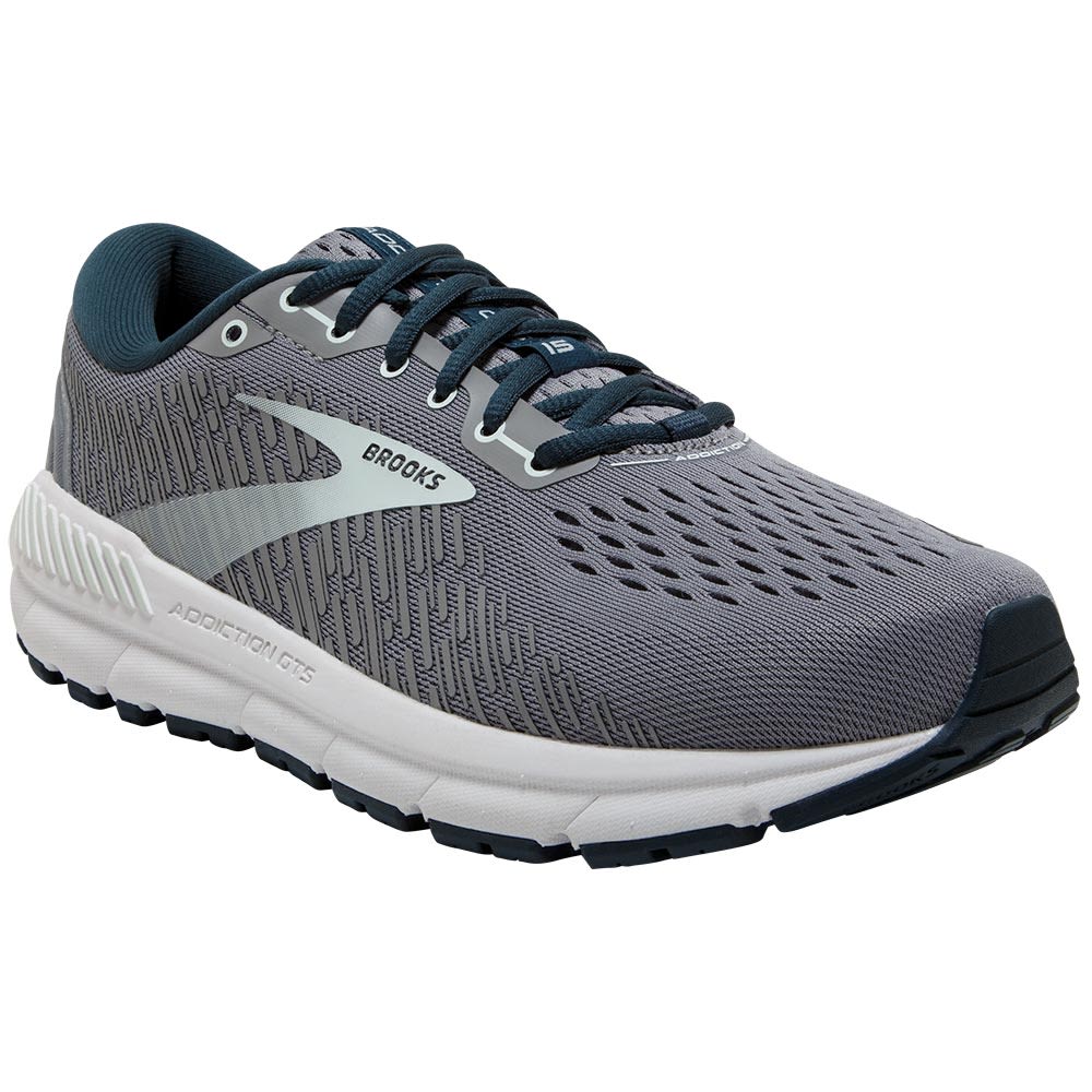 Brooks Addiction GTS 15 Running Shoes - Womens Grey Navy Aqua