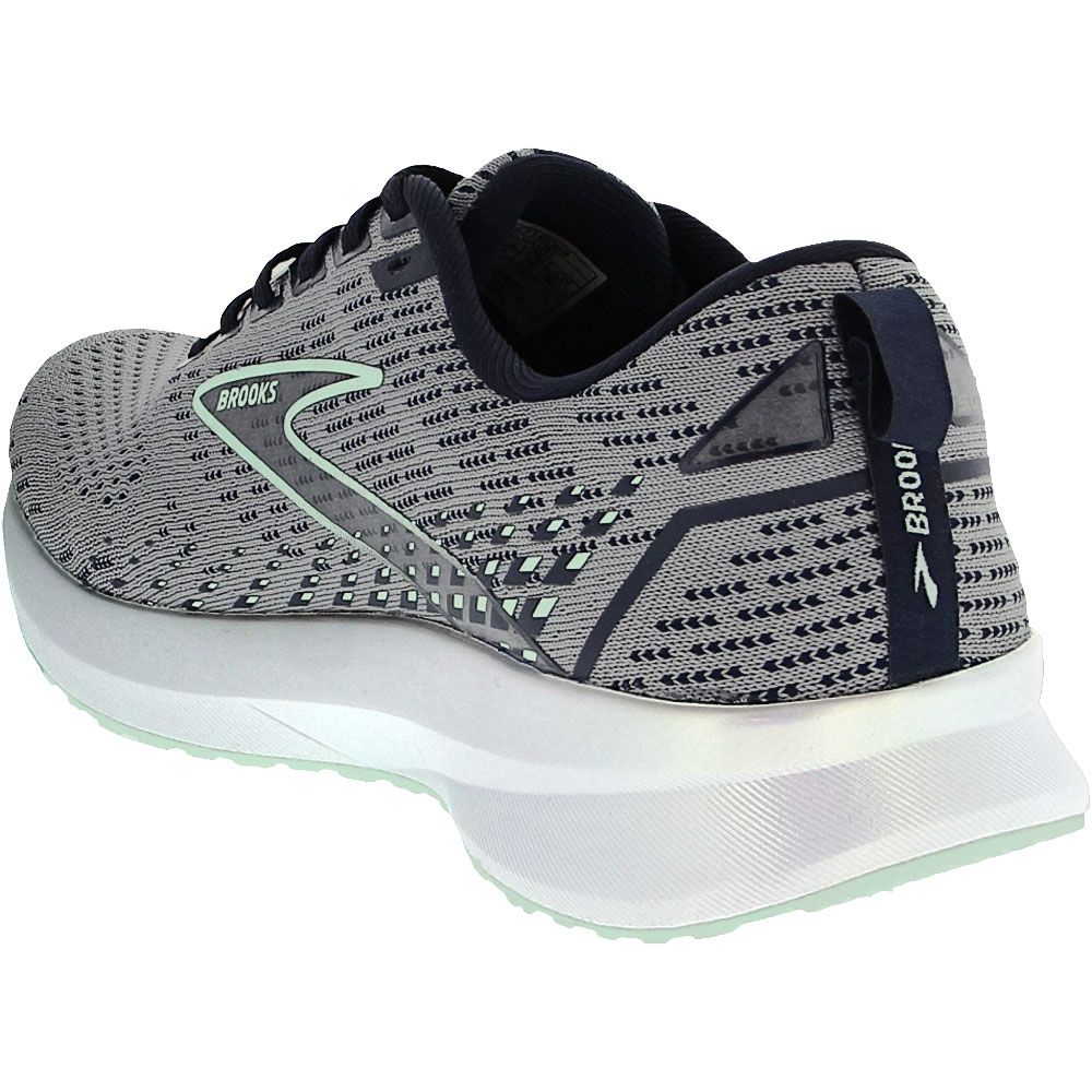 Brooks Levitate 5 Running Shoes - Womens Grey Blue Light Back View