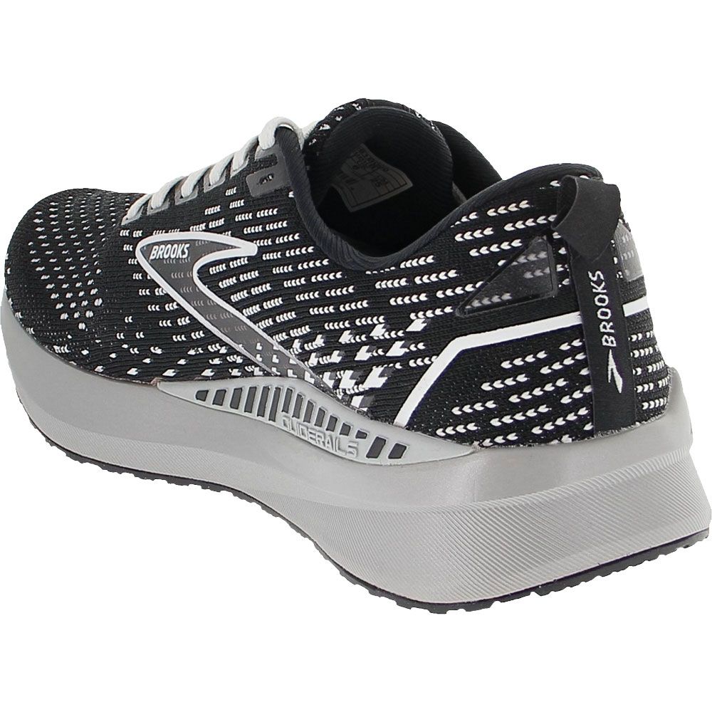 Brooks Levitate GTS 5 Running Shoes - Womens Black Grey Back View